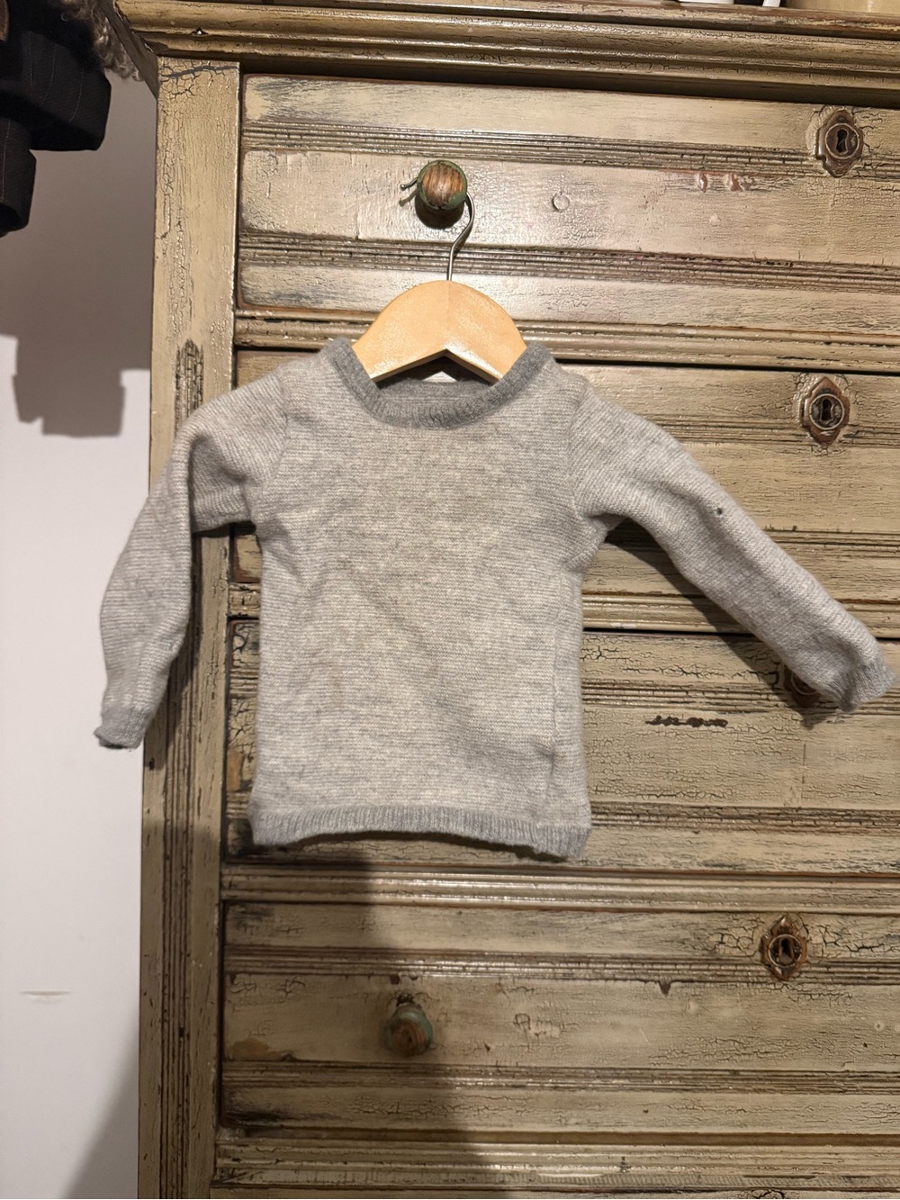 Disana Organic 100% Virgin Wool Sweater, 2-3Y (86/92), Light Grey